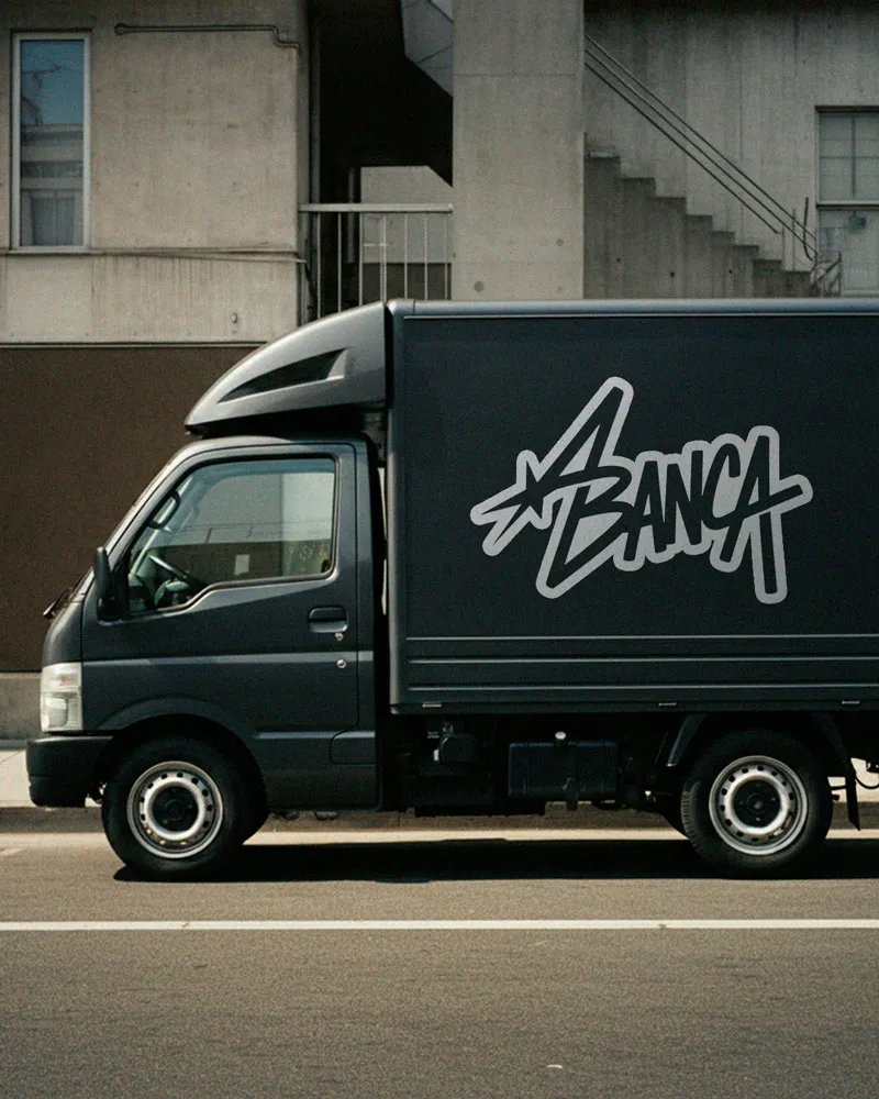 Caminhão com a marca ABANCA